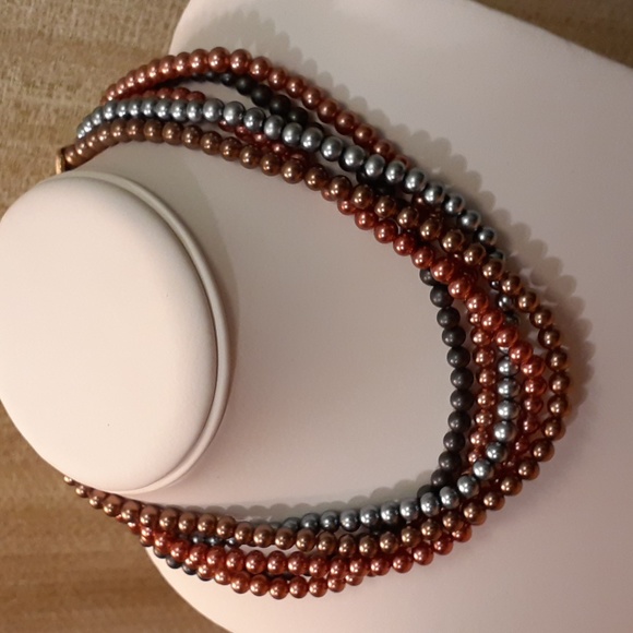 Vintage 5-Strand Pearl Necklace U144 - Picture 11 of 14